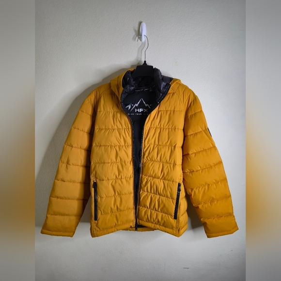 Men's Mustard Puffer Jacket - Picture 8 of 8